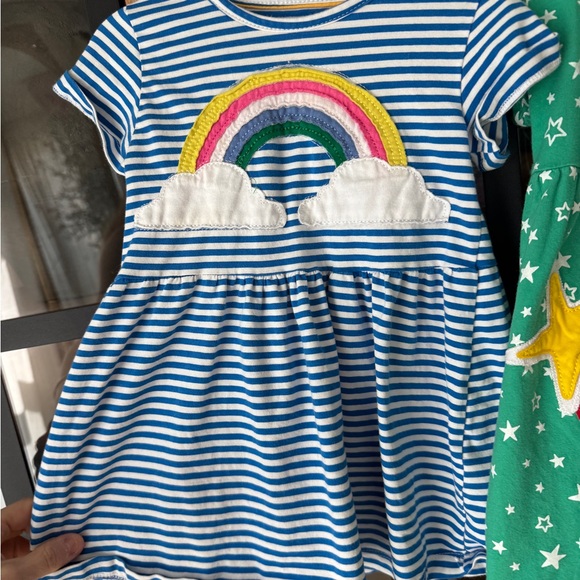 Baby Boden bundle dress toddler girl rainbow unicorn applique embroidered - Picture 5 of 5